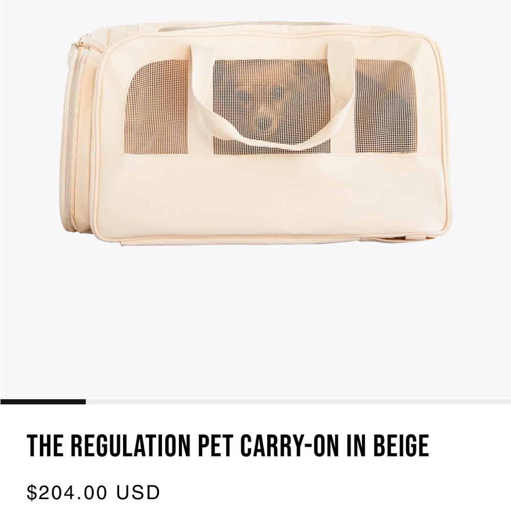 BEIS Beige Pet Carrier
